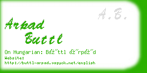 arpad buttl business card